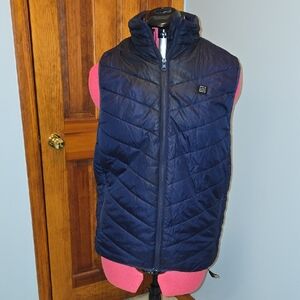 Heat Zone Unisex Navy Quilted Vest NWOT